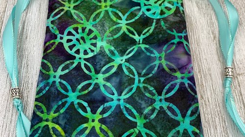 Circles Tarot Bag/ Custom Tarot Pouch/ Keepsake Bag / Drawstring Bag / Oracle Bag / Crystal Bag / Tarot Pouch / Cosmetic Bag