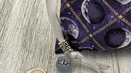 Moon Phase Tarot Bag/ Custom Tarot Pouch/ Keepsake Bag / Drawstring Bag / Oracle Bag / Crystal Bag / Tarot Pouch / Cosmetic Bag