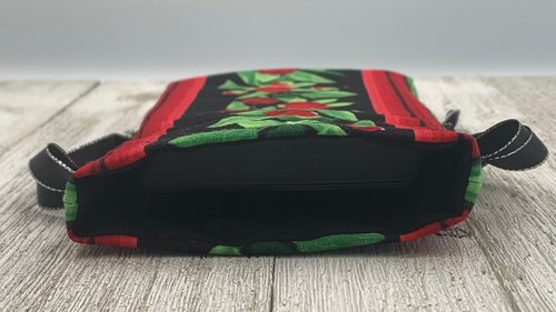 Floral Border Tarot Bag/ Custom Tarot Bag/ Keepsake Bag / Drawstring Bag / Oracle Bag / Crystal Bag / Gift Bag / Tarot Pouch