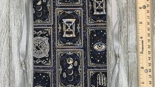 Witchy Card Design Tarot Bag/ Custom Tarot Pouch/ Keepsake Bag / Drawstring Bag / Oracle Bag / Crystal Bag / Tarot Pouch / Cosmetic Bag