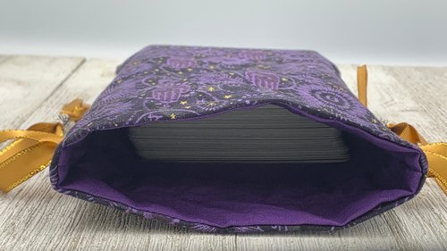 Witchy Zodiac Hamsa Tarot Bag/ Custom Tarot Pouch/ Keepsake Bag / Drawstring Bag / Oracle Bag / Crystal Bag / Tarot Pouch / Cosmetic Bag