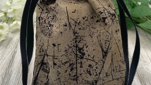 Zombie Wrap Tarot Bag/ Custom Tarot Pouch/ Keepsake Bag / Drawstring Bag / Oracle Bag / Crystal Bag / Tarot Pouch / Cosmetic Bag