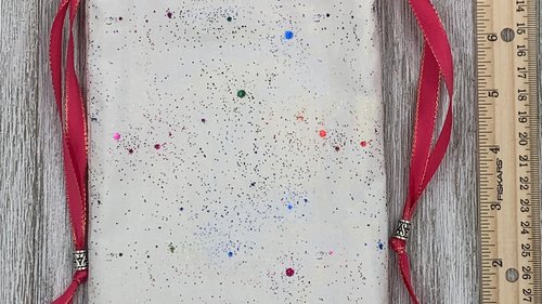 Fairy Dust Tarot Bag/ Custom Tarot Pouch/ Keepsake Bag / Drawstring Bag / Oracle Bag / Crystal Bag / Tarot Pouch / Cosmetic Bag