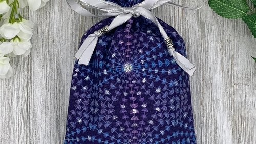 Pinwheel Tarot Bag/ Custom Tarot Pouch/ Keepsake Bag / Drawstring Bag / Oracle Bag / Crystal Bag / Tarot Pouch / Cosmetic Bag