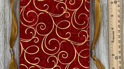 Gold Scrolls Tarot Bag/ Custom Tarot Pouch/ Keepsake Bag / Drawstring Bag / Oracle Bag / Crystal Bag / Tarot Pouch / Cosmetic Bag