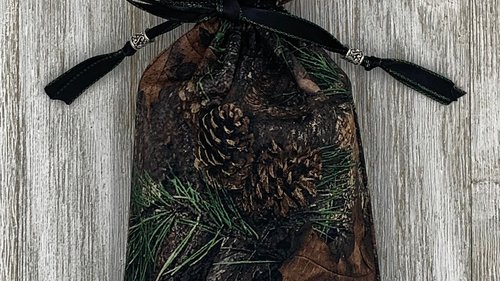 Woodland Tarot Bag/ Custom Tarot bag/ Keepsake Bag / Drawstring Bag / Oracle Bag / Crystal Bag / Gift Bag / Tarot Pouch / Cosmetic Bag