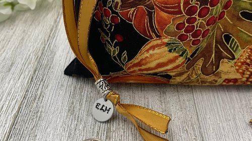 Harvest Tarot Bag/ Custom Tarot Pouch/ Keepsake Bag / Drawstring Bag / Oracle Bag / Crystal Bag / Tarot Pouch / Cosmetic Bag