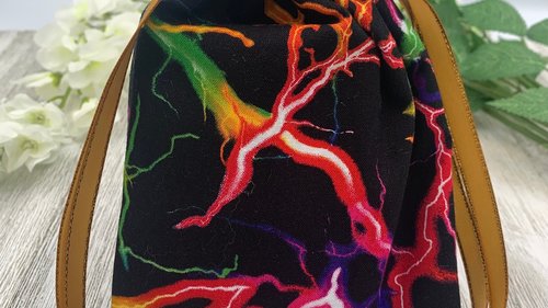 Lightning Tarot Bag/ Custom Tarot Pouch/ Keepsake Bag / Drawstring Bag / Oracle Bag / Crystal Bag / Tarot Pouch / Cosmetic Bag