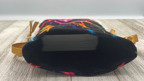 Lightning Tarot Bag/ Custom Tarot Pouch/ Keepsake Bag / Drawstring Bag / Oracle Bag / Crystal Bag / Tarot Pouch / Cosmetic Bag