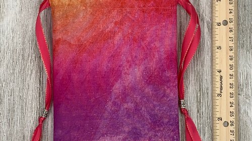 Sunrise Tarot Bag/ Custom Tarot Pouch/ Keepsake Bag / Drawstring Bag / Oracle Bag / Crystal Bag / Tarot Pouch / Cosmetic Bag