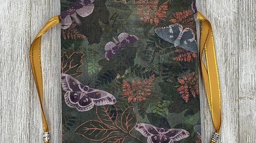 Moths Tarot Bag/ Custom Tarot Pouch/ Keepsake Bag / Drawstring Bag / Oracle Bag / Crystal Bag / Tarot Pouch / Cosmetic Bag