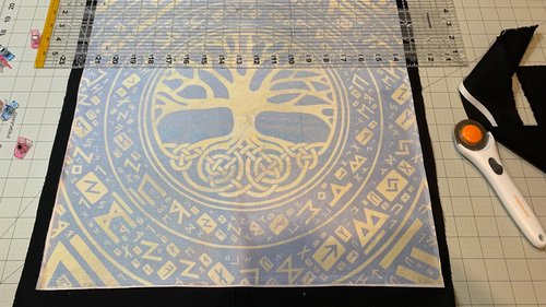 Celtic Tree Altar Cloth, Tarot Cloth, Altar Decor, Double Sided Altar Cloth, Wall Hanging, Dice Mat, Centerpiece