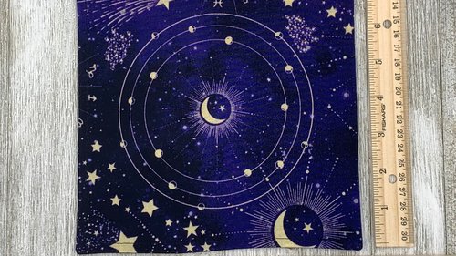 MINI Altar Cloth - Moon, Tarot Cloth, Traveling Altar Cloth, Portable Altar Cloth, Small Spaces Altar, Home Office Altar