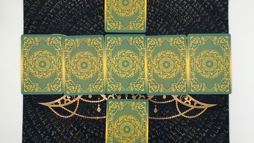 Triple Moon Altar Cloth, Tarot Cloth, Altar Decor, Double Sided Altar Cloth, Wall Hanging, Dice Mat, Centerpiece
