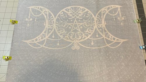 Triple Moon Altar Cloth, Tarot Cloth, Altar Decor, Double Sided Altar Cloth, Wall Hanging, Dice Mat, Centerpiece