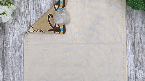 MINI Altar Cloth - Egyptian, Traveling Altar Cloth, Portable Altar Cloth, Small Spaces Altar, Home Office Altar