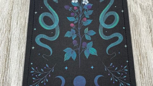 MINI Altar Cloth - Snakes, Traveling Altar Cloth, Portable Altar Cloth, Small Spaces Altar, Home Office Altar