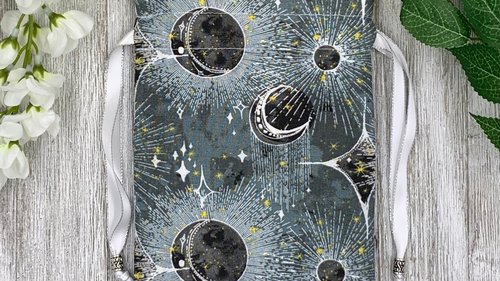 Star Burst Tarot Bag/ Custom Tarot Pouch/ Keepsake Bag / Drawstring Bag / Oracle Bag / Crystal Bag / Tarot Pouch / Cosmetic Bag