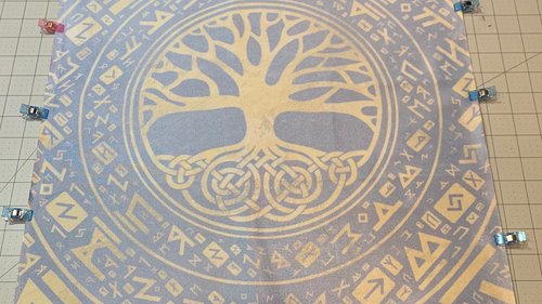 Celtic Tree Altar Cloth, Tarot Cloth, Altar Decor, Double Sided Altar Cloth, Wall Hanging, Dice Mat, Centerpiece
