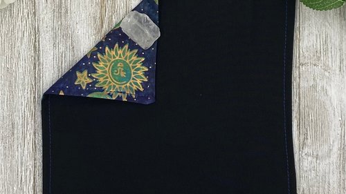 MINI Altar Cloth - Celestial, Tarot Cloth, Traveling Altar Cloth, Portable Altar Cloth, Small Spaces Altar, Home Office Altar