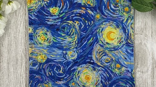 MINI Altar Cloth - Starry Night, Tarot Cloth, Traveling Altar Cloth, Portable Altar Cloth, Small Spaces Altar, Home Office Altar