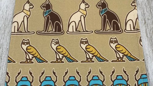 MINI Altar Cloth - Egyptian, Traveling Altar Cloth, Portable Altar Cloth, Small Spaces Altar, Home Office Altar