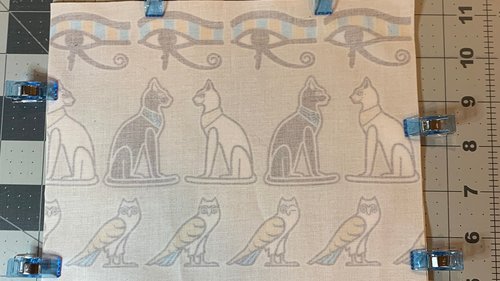 MINI Altar Cloth - Egyptian, Traveling Altar Cloth, Portable Altar Cloth, Small Spaces Altar, Home Office Altar