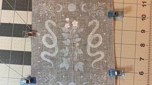 MINI Altar Cloth - Snakes, Traveling Altar Cloth, Portable Altar Cloth, Small Spaces Altar, Home Office Altar