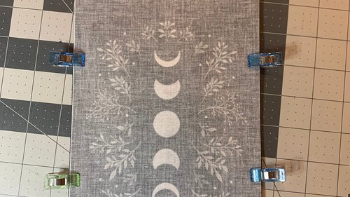 MINI Altar Cloth - Lunar Phase, Traveling Altar Cloth, Portable Altar Cloth, Small Spaces Altar, Home Office Altar