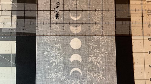 MINI Altar Cloth - Lunar Phase, Traveling Altar Cloth, Portable Altar Cloth, Small Spaces Altar, Home Office Altar