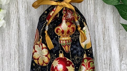 Ornament Tarot Bag/ Custom Tarot Pouch/ Keepsake Bag / Drawstring Bag / Oracle Bag / Crystal Bag / Tarot Pouch / Cosmetic Bag