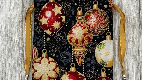 Ornament Tarot Bag/ Custom Tarot Pouch/ Keepsake Bag / Drawstring Bag / Oracle Bag / Crystal Bag / Tarot Pouch / Cosmetic Bag