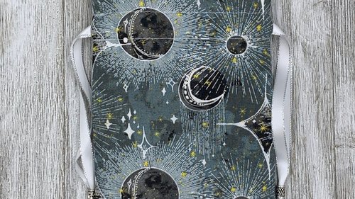 Star Burst Tarot Bag/ Custom Tarot Pouch/ Keepsake Bag / Drawstring Bag / Oracle Bag / Crystal Bag / Tarot Pouch / Cosmetic Bag