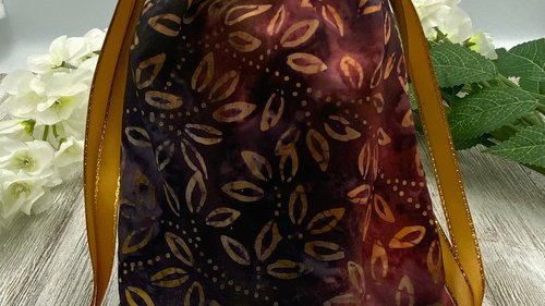 Colorful Leaves Tarot Bag/ Custom Tarot Bag / Keepsake Bag / Drawstring Bag / Oracle Bag / Jewelry Bag / Crystal Bag / Tarot Pouch