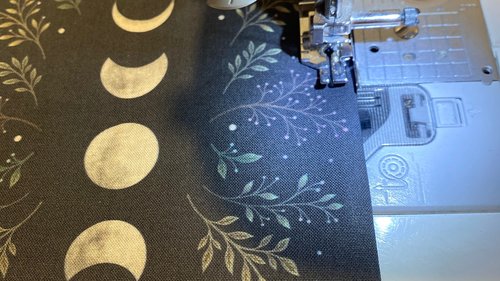 MINI Altar Cloth - Leaves Lunar Phase, Traveling Altar Cloth, Portable Altar Cloth, Small Spaces Altar, Home Office Altar