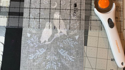 MINI Altar Cloth - Owls, Traveling Altar Cloth, Portable Altar Cloth, Small Spaces Altar, Home Office Altar