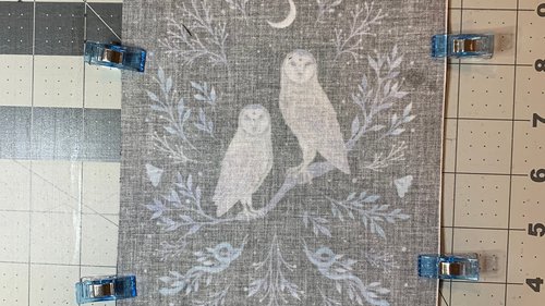 MINI Altar Cloth - Owls, Traveling Altar Cloth, Portable Altar Cloth, Small Spaces Altar, Home Office Altar