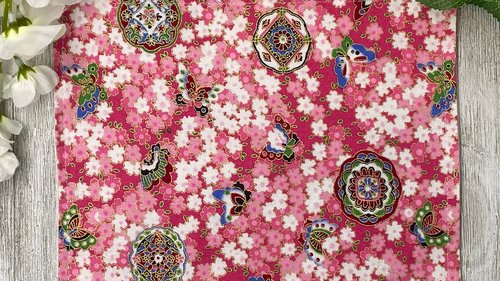 MINI Altar Cloth -Butterfly Mandala Traveling Altar Cloth, Portable Altar Cloth, Small Spaces Altar, Home Office Altar