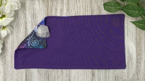 MINI Altar Cloth - Triple Moon, Traveling Altar Cloth, Portable Altar Cloth, Small Spaces Altar, Home Office Altar