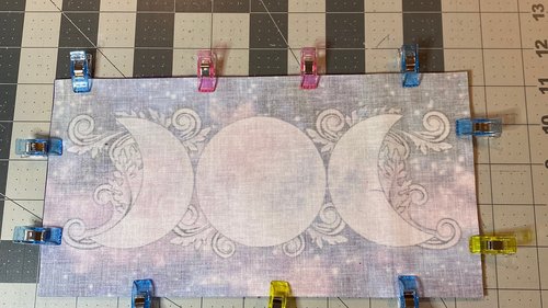 MINI Altar Cloth - Triple Moon, Traveling Altar Cloth, Portable Altar Cloth, Small Spaces Altar, Home Office Altar