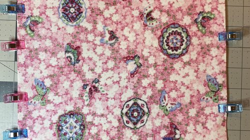 MINI Altar Cloth -Butterfly Mandala Traveling Altar Cloth, Portable Altar Cloth, Small Spaces Altar, Home Office Altar