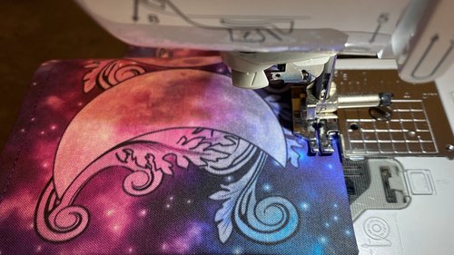 MINI Altar Cloth - Triple Moon, Traveling Altar Cloth, Portable Altar Cloth, Small Spaces Altar, Home Office Altar