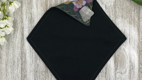 MINI Altar Cloth - Mushroom Garden, Traveling Altar Cloth, Portable Altar Cloth, Small Spaces Altar, Home Office Altar
