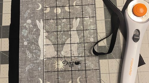 MINI Altar Cloth - Rabbits, Traveling Altar Cloth, Portable Altar Cloth, Small Spaces Altar, Home Office Altar