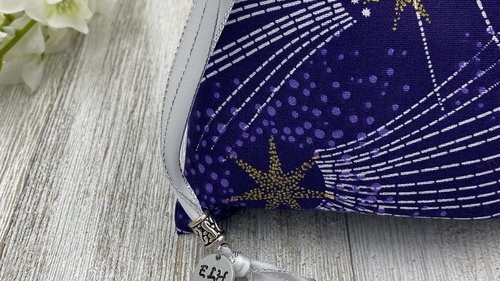 Shooting Star Tarot Bag/ Custom Tarot Pouch/ Keepsake Bag / Drawstring Bag / Oracle Bag / Crystal Bag / Tarot Pouch / Cosmetic Bag