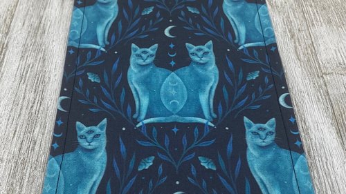 MINI Altar Cloth - Cats, Traveling Altar Cloth, Portable Altar Cloth, Small Spaces Altar, Home Office Altar
