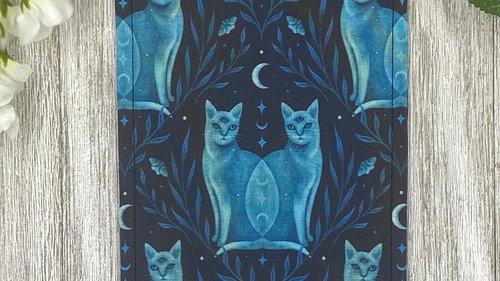 MINI Altar Cloth - Cats, Traveling Altar Cloth, Portable Altar Cloth, Small Spaces Altar, Home Office Altar