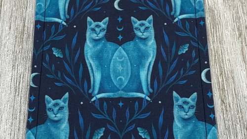 MINI Altar Cloth - Cats, Traveling Altar Cloth, Portable Altar Cloth, Small Spaces Altar, Home Office Altar