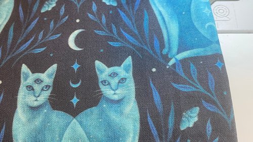 MINI Altar Cloth - Cats, Traveling Altar Cloth, Portable Altar Cloth, Small Spaces Altar, Home Office Altar