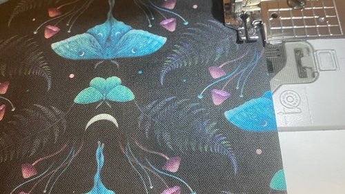 MINI Altar Cloth - Luna Moth, Traveling Altar Cloth, Portable Altar Cloth, Small Spaces Altar, Home Office Altar